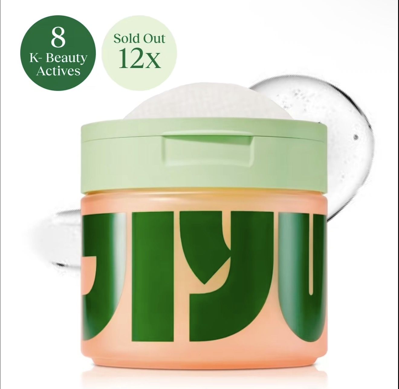 Jiyu Glow Pads โ 8 K-Beauty actives, sold out 12 times